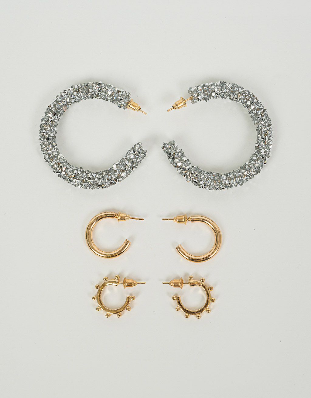 Aros argollas store con brillo